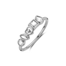 Ladies' Ring New Bling 9NB-1574-56 16 Silver