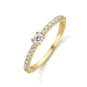 Ladies' Ring New Bling 9NB-0390-58 18 Golden