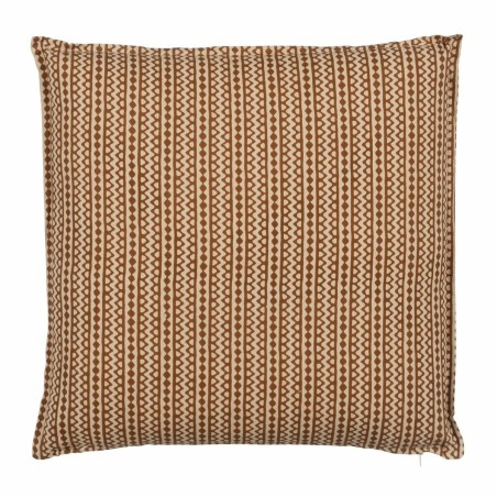 Coussin Coton Marron Beige 50 x 50 cm