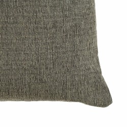 Coussin Polyester Coton Gris 50 x 30 cm