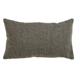 Coussin Polyester Coton Gris 50 x 30 cm