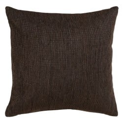 Coussin Polyester Coton Marron 45 x 45 cm