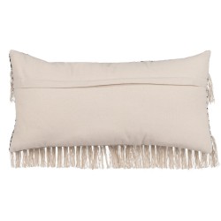 Coussin Coton Noir Beige 30 x 60 cm