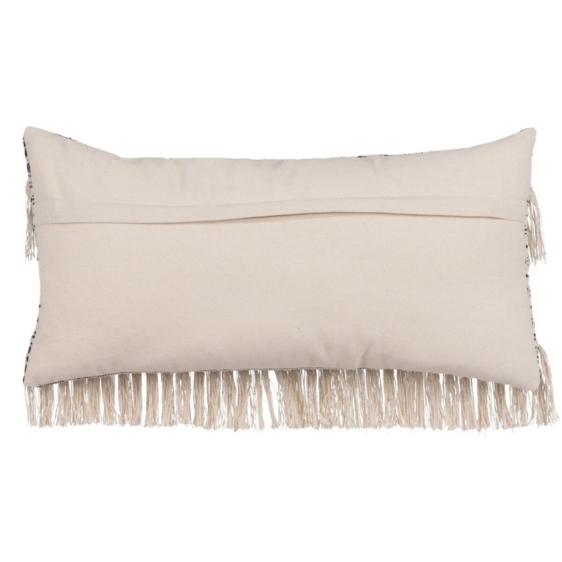 Coussin Coton Noir Beige 30 x 60 cm