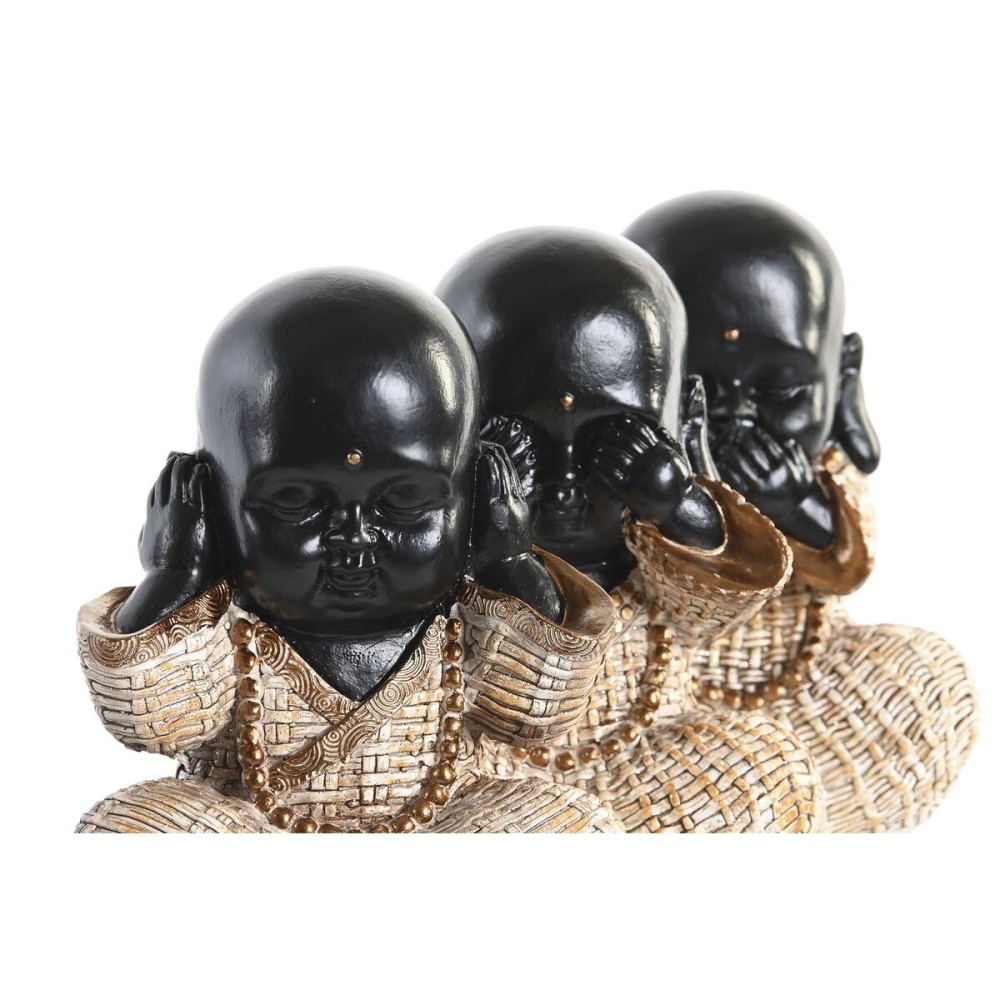 Deko-Figur DKD Home Decor Rot Beige Harz Mönch Orientalisch (12 x 7,5 x 15,5 cm) (6 Stück)