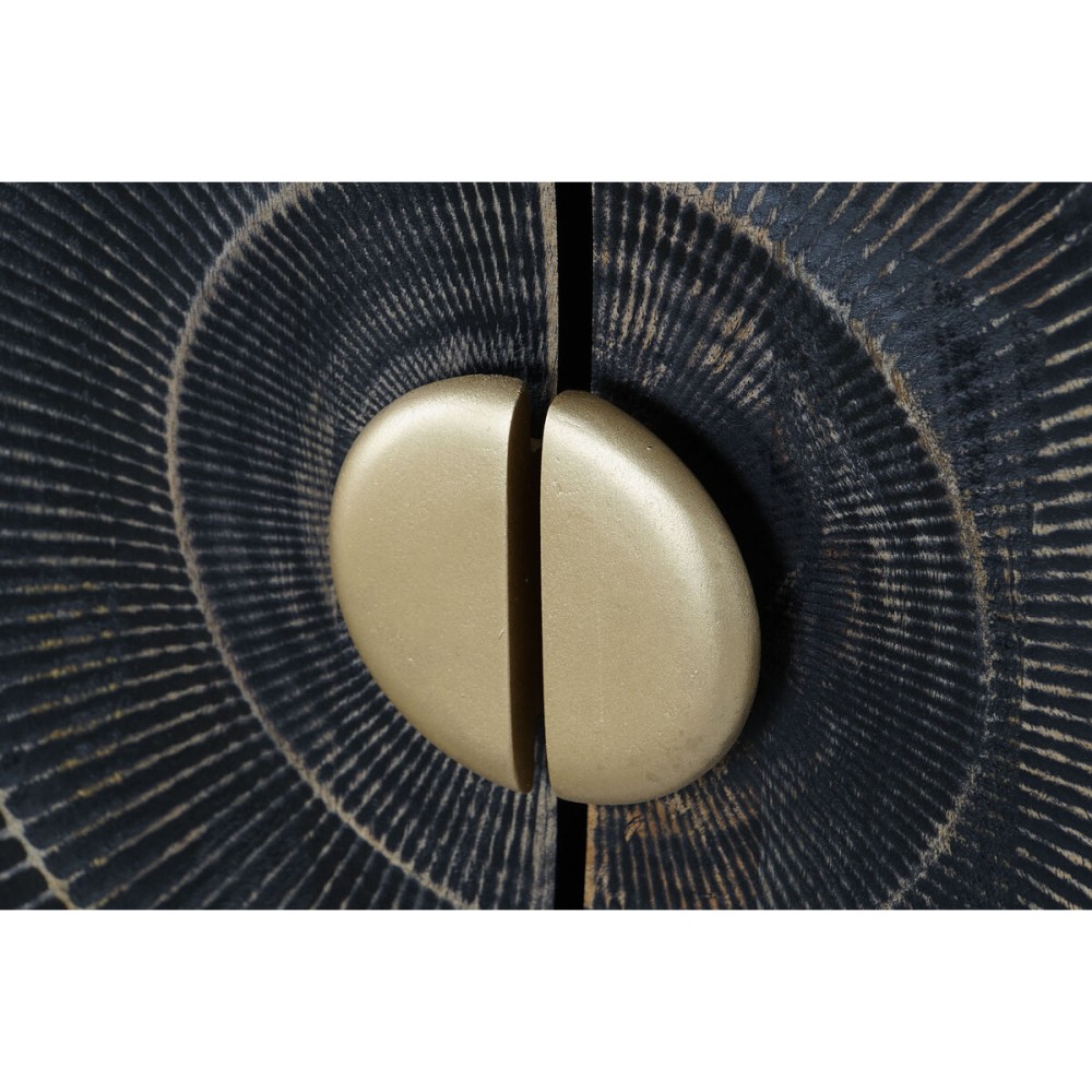 Buffet DKD Home Decor Noir Doré Métal Bois de manguier 81 x 45 x 75 cm
