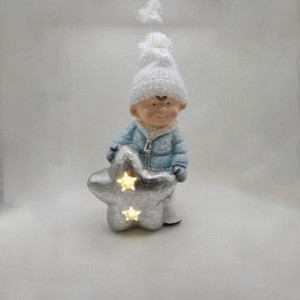 Décorations de Noël DKD Home Decor Enfants Magnésium (25,5 x 18,5 x 39,5 cm) (2 Unités)