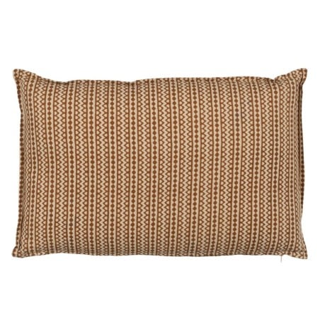 Cushion Cotton Brown Beige 60 x 40 cm