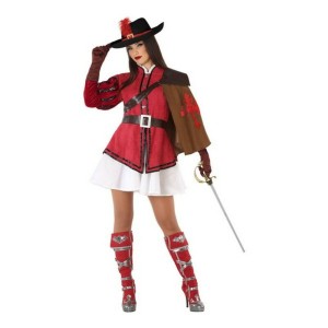 Verkleidung für Erwachsene 113787 Rot (3 pcs) Musketierin