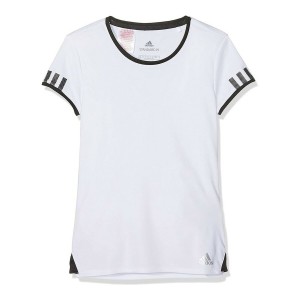 Kurzarm-T-Shirt für Kinder Adidas CLUB TEE DU2464 Weiß Polyester