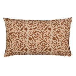 Cushion Cotton Brown Beige 50 x 30 cm