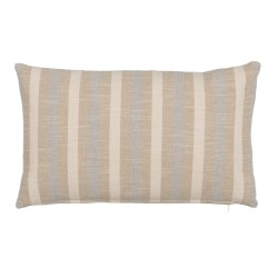 Coussin Coton Lin Bleu Gris 50 x 30 cm