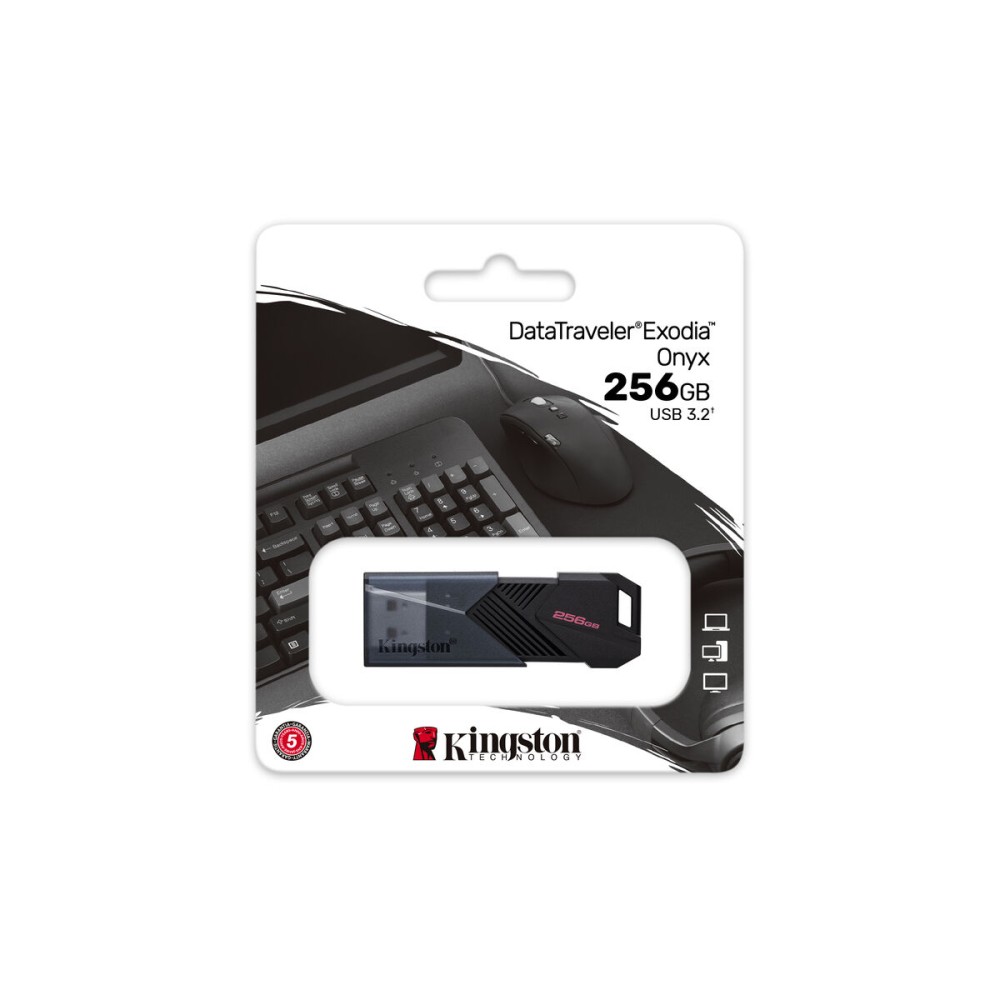 Clé USB Kingston DataTraveler Exodia Onyx Noir 256 GB