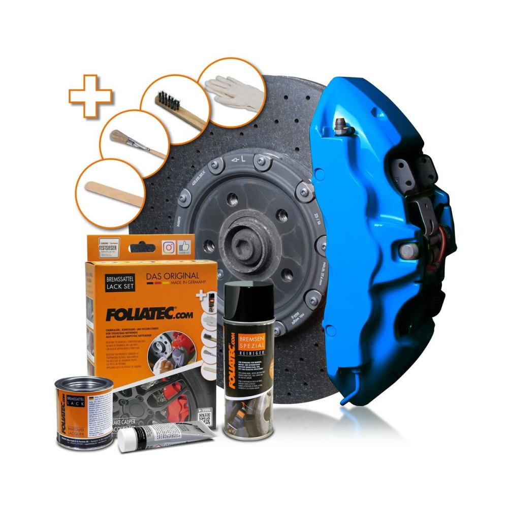 Painting set Foliatec 2188 GT-BLUE Brake Calipers 3 Pieces Blue 400 ml