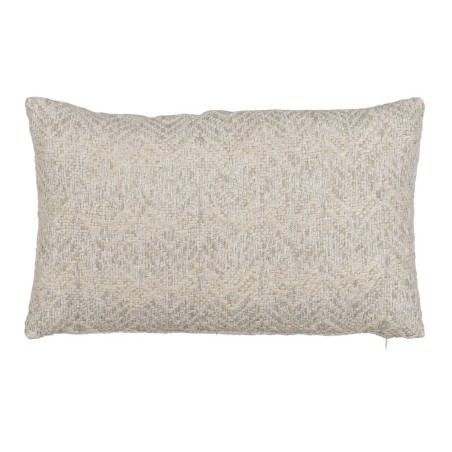 Coussin Coton Lin Gris 50 x 30 cm