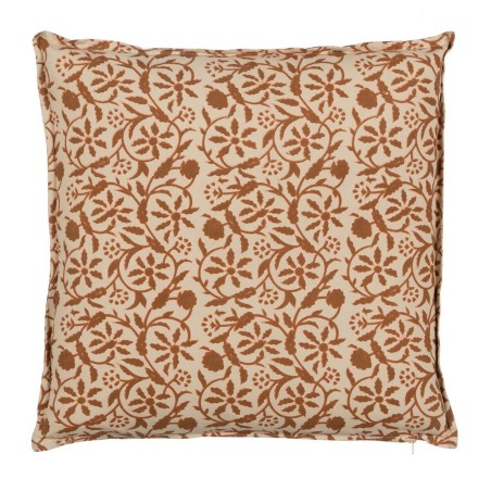 Coussin Coton Marron Beige 50 x 50 cm