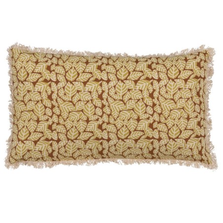 Kissen Baumwolle Braun Beige 50 x 30 cm