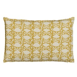 Coussin Coton Beige Moutarde 60 x 40 cm