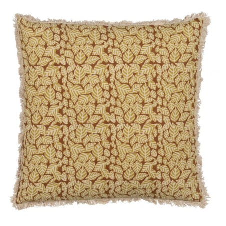 Coussin Coton Marron Beige 50 x 50 cm