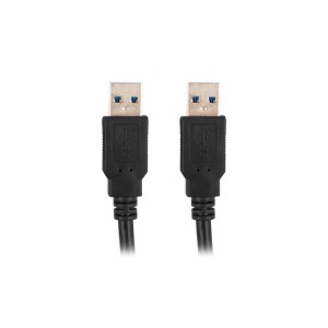 USB-Kabel Lanberg CA-USBA-30CU-0018-BK Schwarz 1,8 m