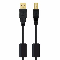 USB 2.0 A zu USB-B-Kabel NANOCABLE 10.01.1205 Schwarz 5 m (1 Stück)