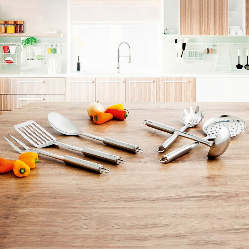 Küchenspatel Quid Kitchen Renova Stahl Metall 33,5 x 7,5 x 3,5 cm (12 Stück)