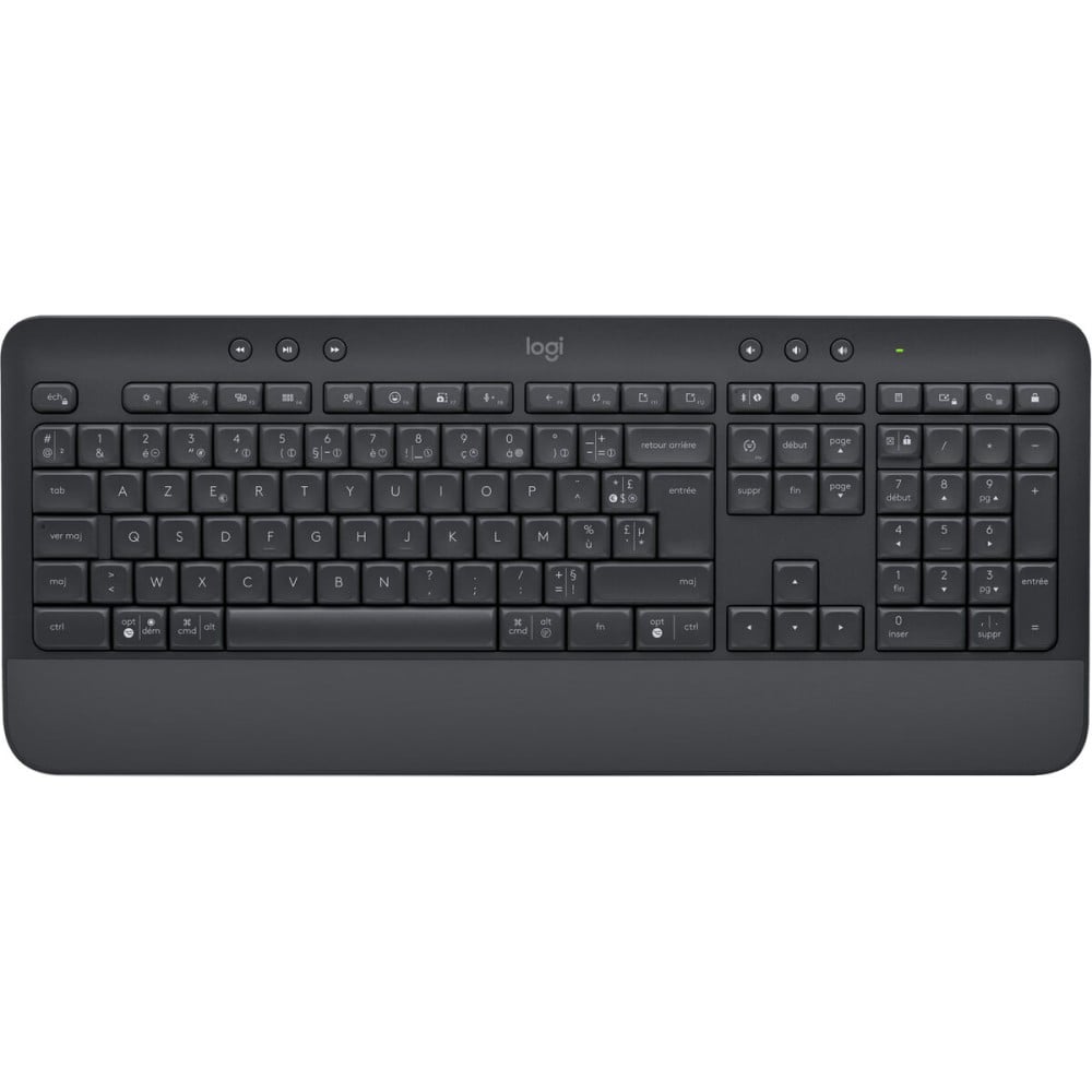 Tastatur Logitech Signature K650 AZERTY Französisch Dunkelgrau Grau