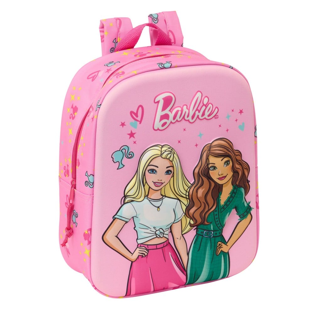 Schulrucksack Barbie Rosa Pink 22 x 27 x 10 cm 3D