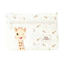 Zweifaches Mehrzweck-Etui Sophie la Girafe Beige 23 x 16 x 3 cm