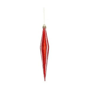 Christmas bauble Krist+ 00905 Red PVC 8,5 x 3,5 x 19 cm Streched