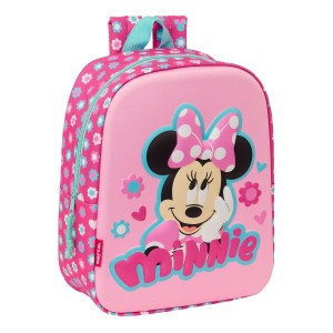 Kinderrucksack 3D Minnie Mouse Rosa 22 x 27 x 10 cm