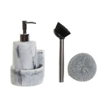 2-in-1 Soap Dispenser for the Kitchen Sink DKD Home Decor Resin Stainless steel 12,6 x 11,4 x 18,6 cm