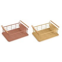 Abtropfer DKD Home Decor Metall Terrakotta Gelb Polypropylen (44 x 32 x 20 cm)