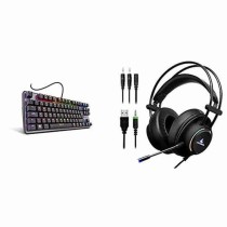 Tastatur Krom NXKROMKRNLTKL Schwarz Qwerty Spanisch