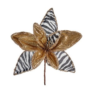 Dekorative Blume Krist+ Weihnachten Zebra