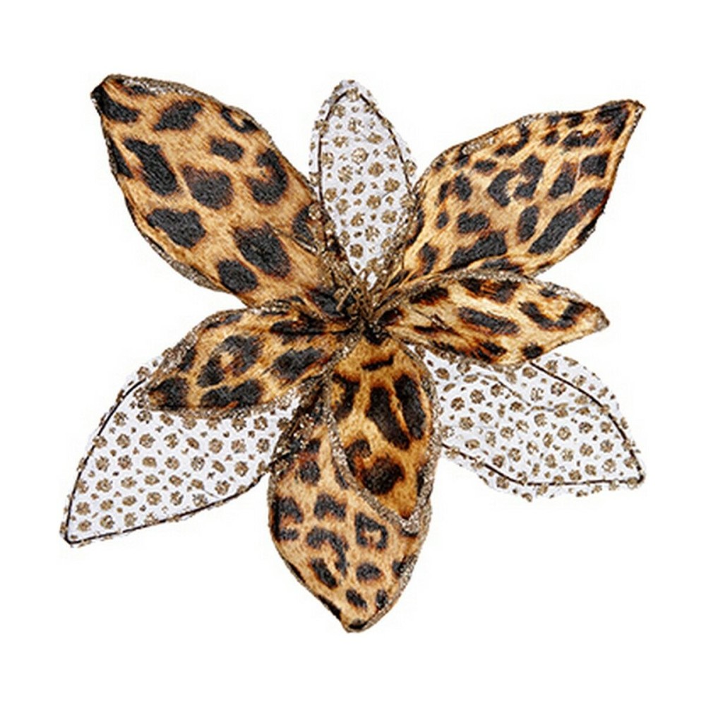 Dekorative Blume Krist+ Weihnachten Leopard