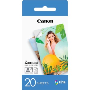 Papier Photo Glacé Canon Canon Zoemini ZINK Photo Paper - 20 Sheets 20 Volets