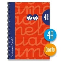 Notebook Lamela Red Quarto 5 Pieces 80 Sheets