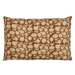 Coussin Coton Marron Beige 60 x 40 cm