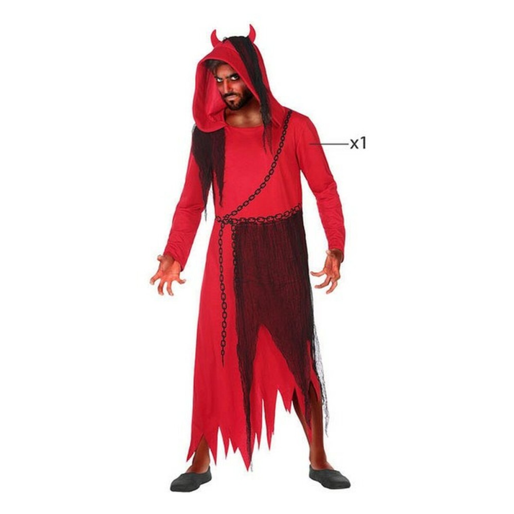 Costume for Adults DISFRAZ DEMONIO M-L Red Male Demon (1 Piece) (M/L)