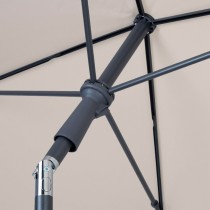 Parasol Aktive Crème Acier 200 x 230 x 125 cm