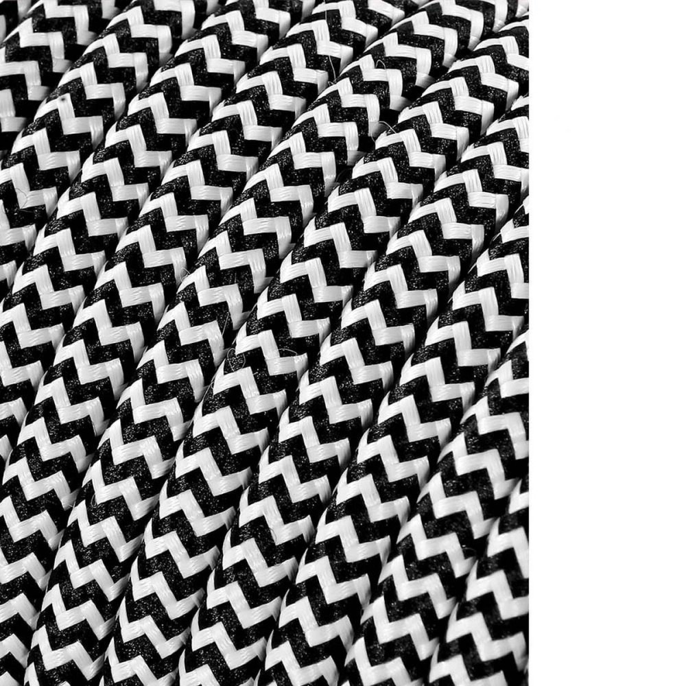 Câble EDM 11866 Blanc/Noir 2 x 0,75 mm 5 m