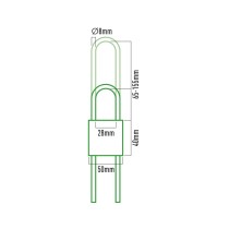 Tastensperre EDM 85232 Messing Einstellbar