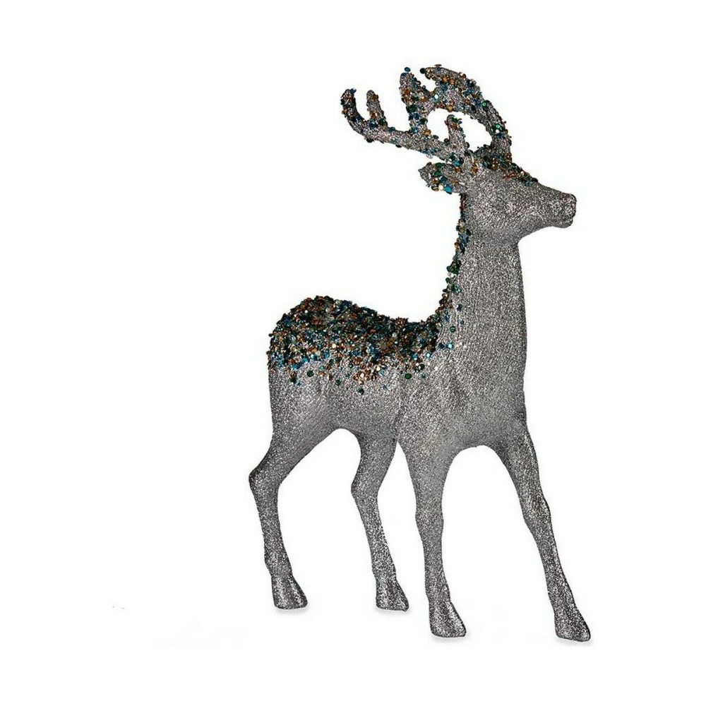 renne de noël Krist+ 7059/18-WDP2-6 Bleu Doré Argenté Argent Renne 15 x 45 x 30 cm