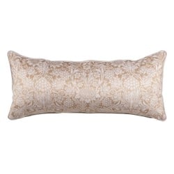 Cushion Beige Flowers 90 x 40 cm