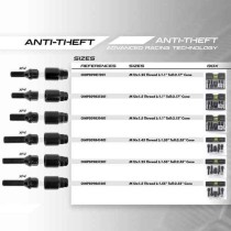 Anti-Diebstahl Schrauben OMP OMPS09811201 M12 x 1,25 4 uds Schwarz