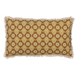 Coussin Coton Marron Beige 50 x 30 cm