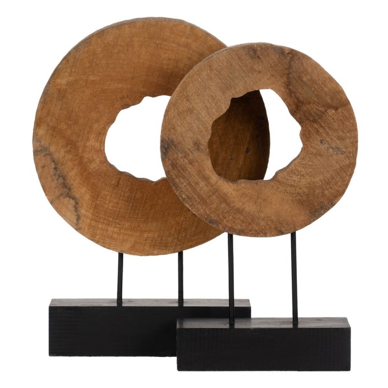 Sculpture Beige Mango wood 31,5 x 9 x 47,5 cm