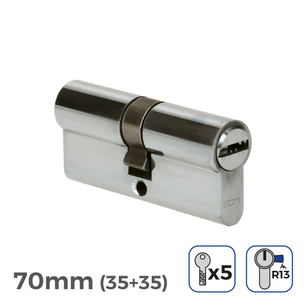 Zylinder EDM 85182 r13 Nickel Schließbart kurz Europäisch