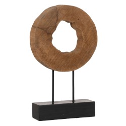 Sculpture Beige Bois de manguier 31,5 x 9 x 47,5 cm